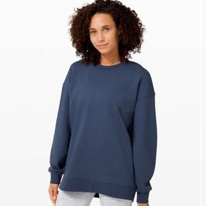 Lululemon Perfectly Oversized Crew iron blue 12